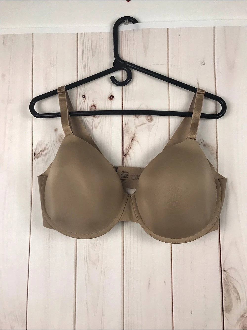 Soma Vanishing 360 Perfect Coverage Bra Underwire Brown 38DD